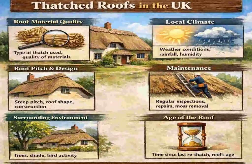 how long does a thatched house roof last uk