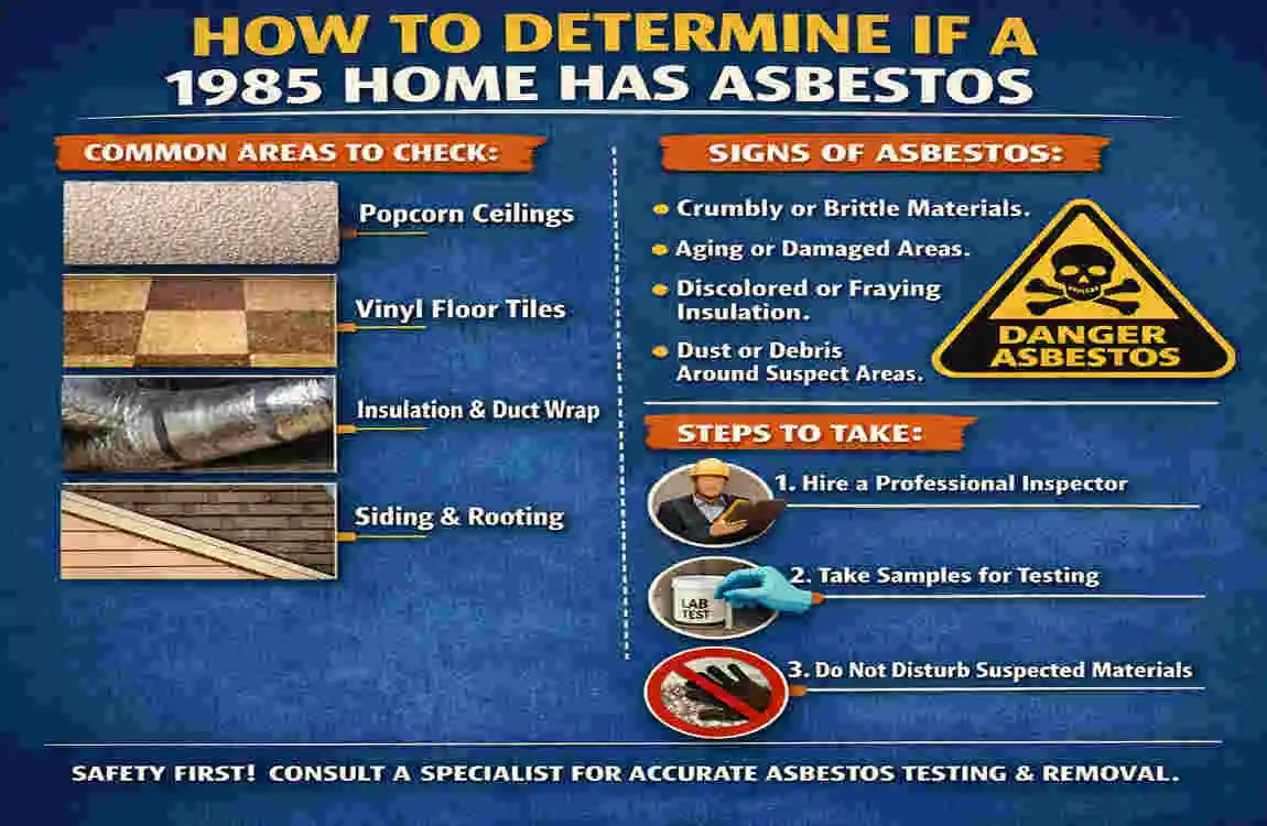 Was asbestos used in 1985?