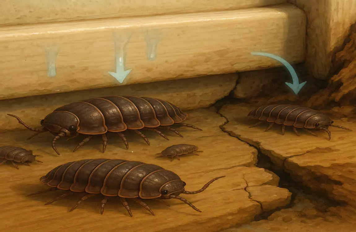 why are woodlouse in my house
