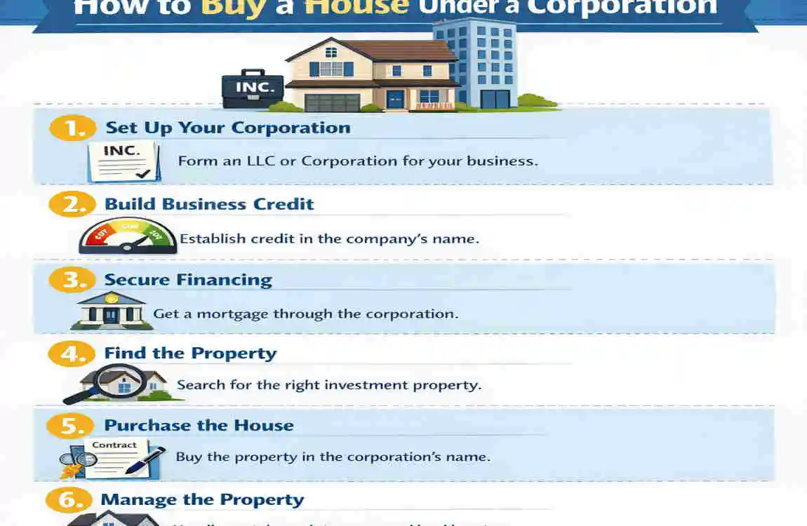 how to buy a house under a corporation