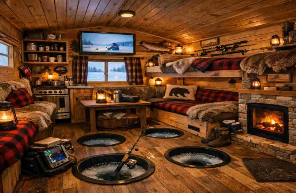 Cozy Ice Fish House Interior Ideas to Transform Your Frozen Fishing Retreat Cozy Ice Fish House Interior Ideas to Transform Your Frozen Fishing Retreat