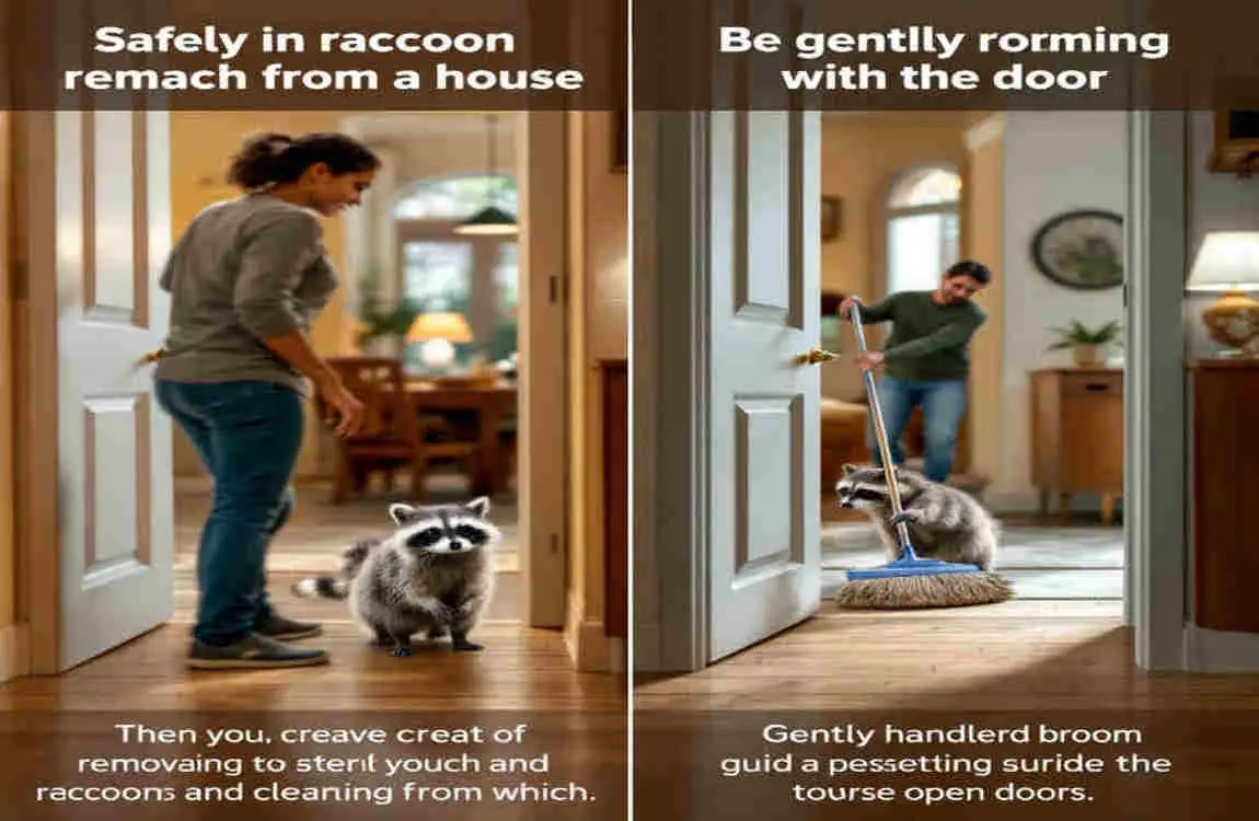 how to get raccoon out of house