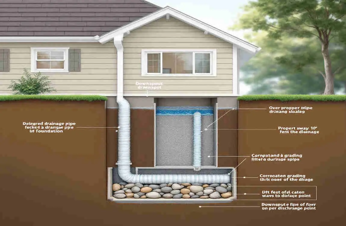 how to drain downspout water away from house