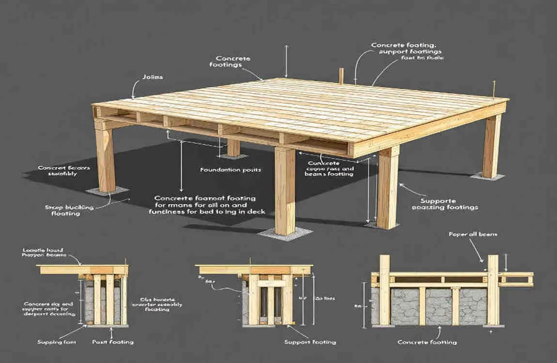 how to build a deck not attached to house