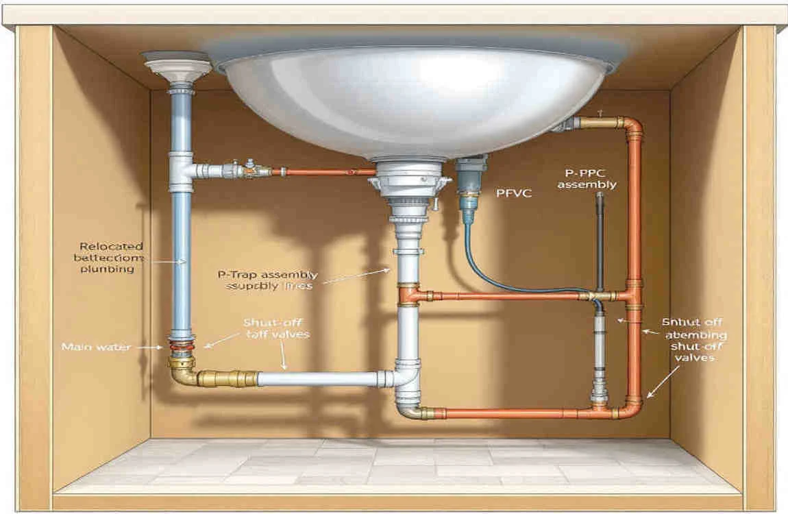 how to move house bathroom sink plumbing