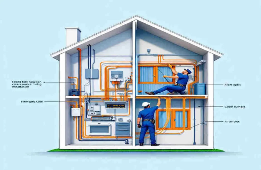 do i need to rewire my house for fiber optic?