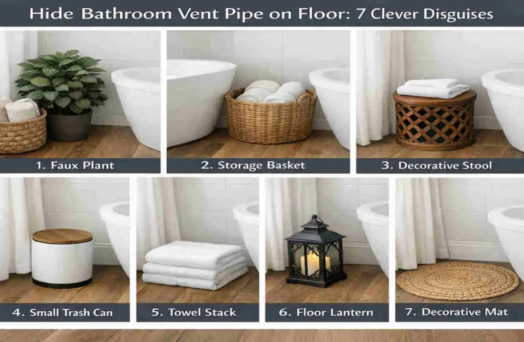 Hide Bathroom Vent Pipe on Floor House: 7 Clever Disguises