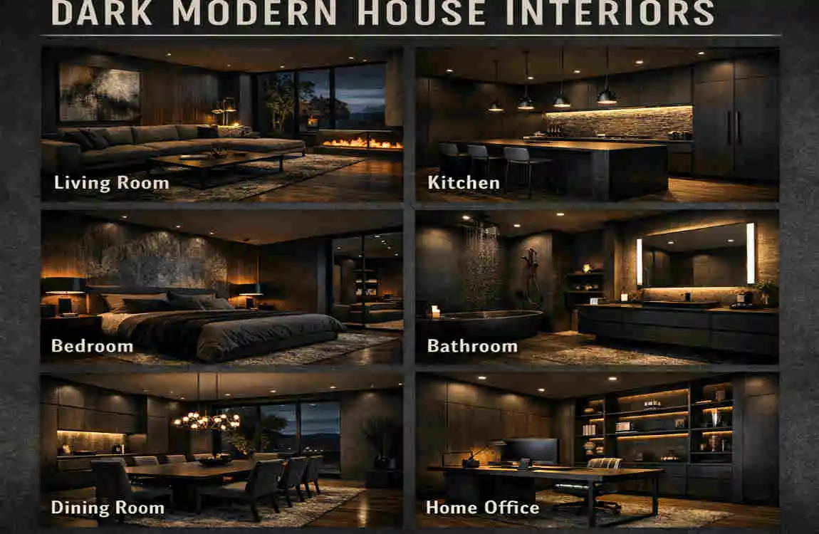 Dark Modern House Interiors: Moody Luxe Trends for Bold, Cozy Homes