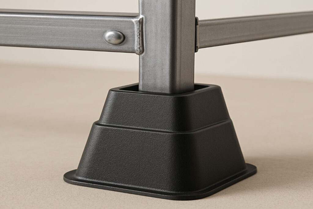 can you use bed risers house with metal frame