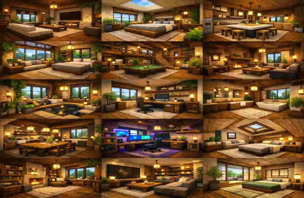 Minecraft House Interior Design: 15 Cozy Modern Ideas