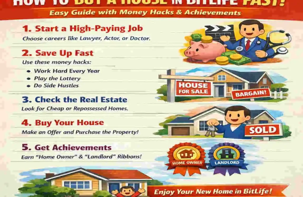 How to Buy a House in BitLife Fast: Easy Guide with Money Hacks & Achievements How to Buy a House in BitLife Fast: Easy Guide with Money Hacks & Achievements