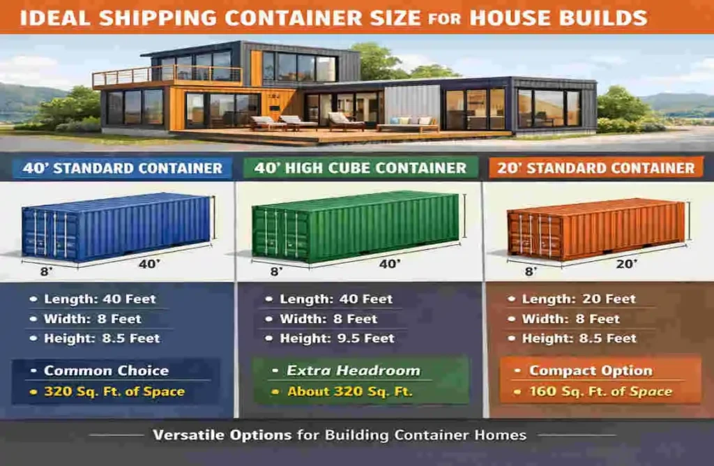Ideal Shipping Container Size for House Builds