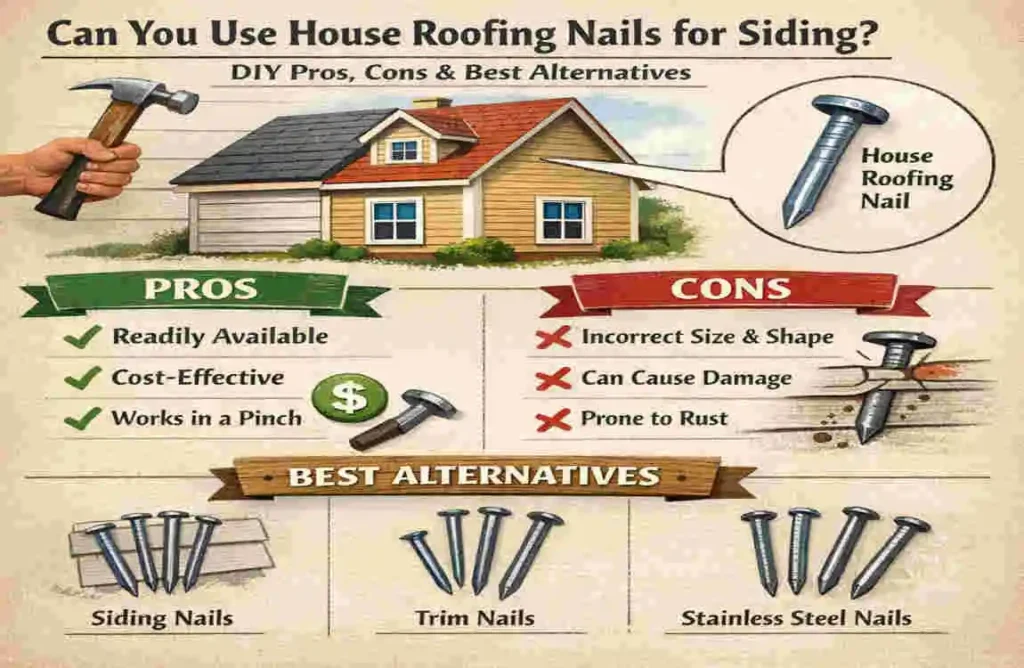 Can You Use House Roofing Nails for Siding? DIY Pros, Cons & Best Alternatives