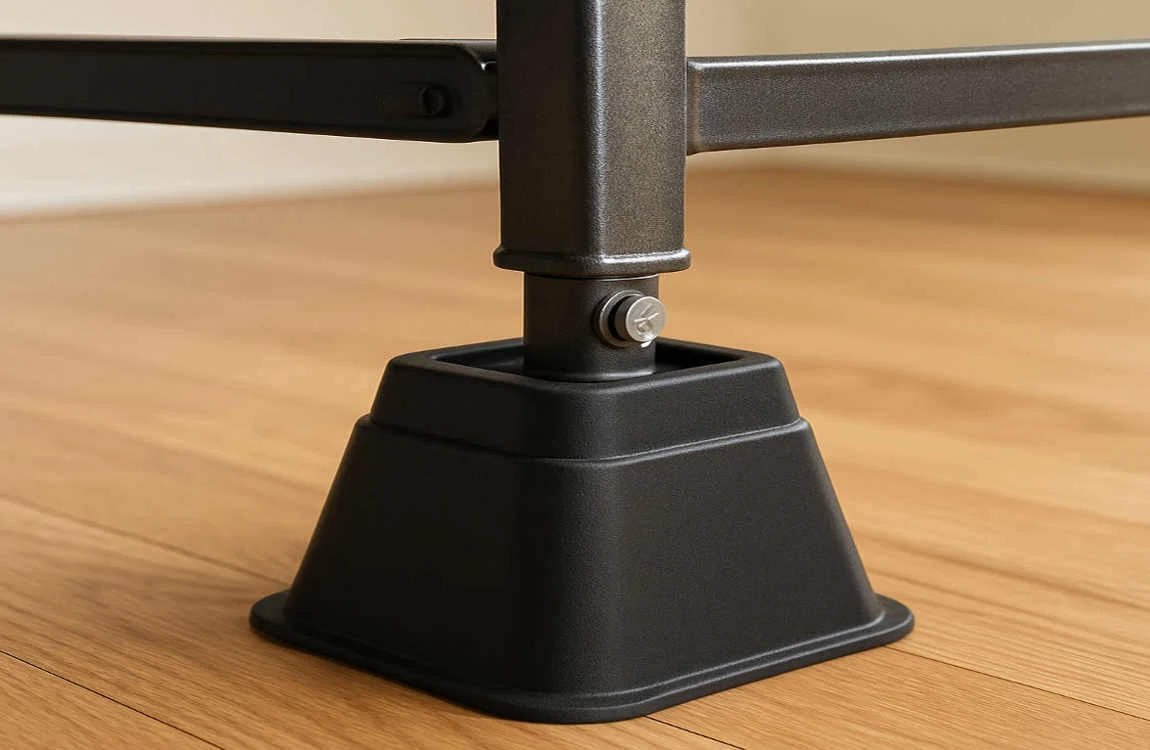 can you use bed risers house with metal frame