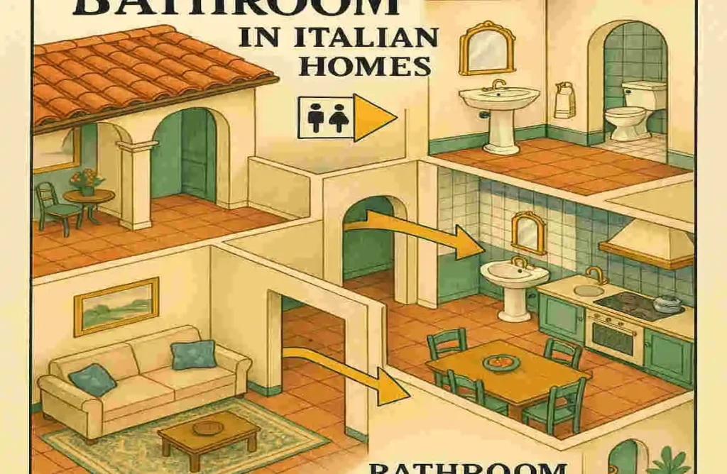 where is the bathroom in italian home