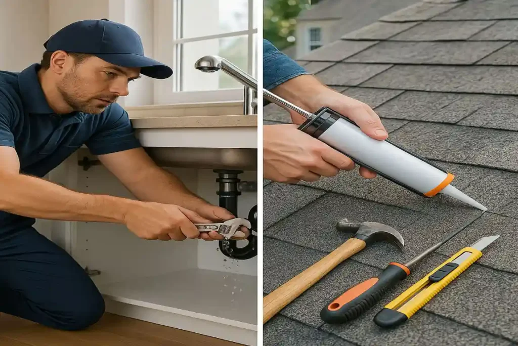 How to fix a leaking house roof?
