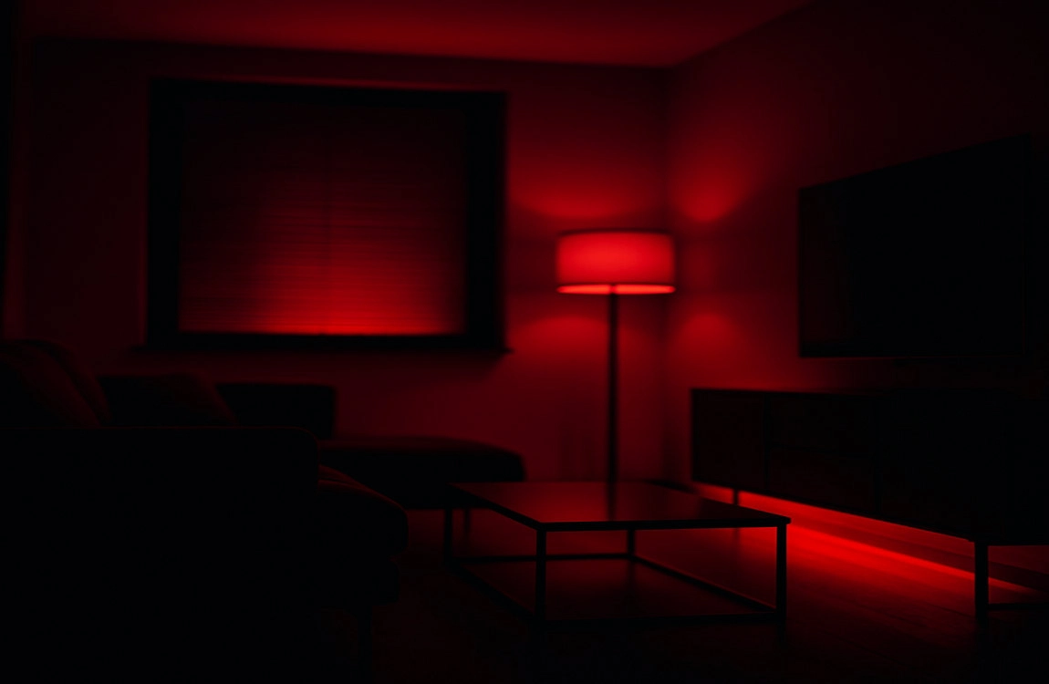 Why would someone have a red light in their house?