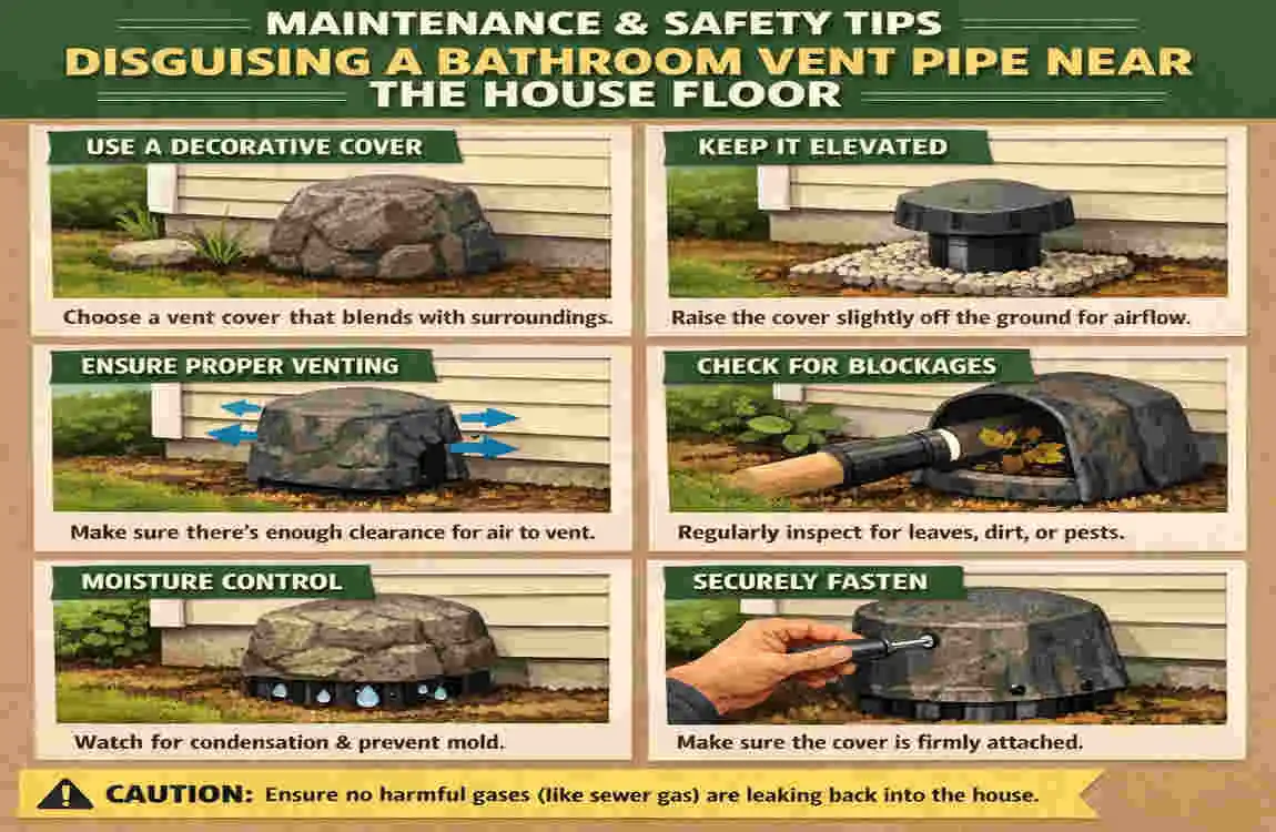 Hide Bathroom Vent Pipe on Floor House: 7 Clever Disguises