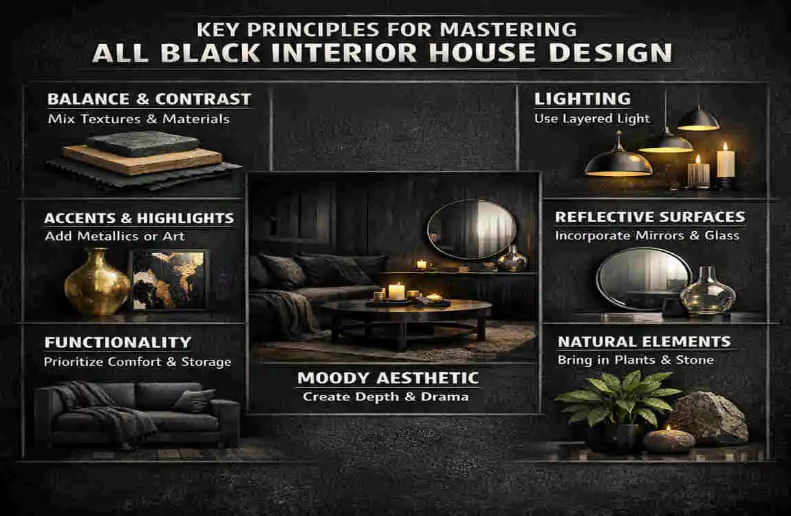 All Black Interior House Ideas: 25 Stunning Designs for a Moody, Luxe Home