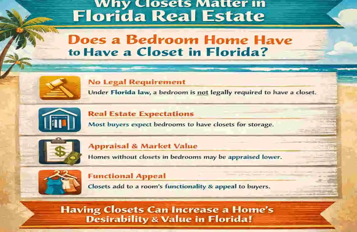 Does a Bedroom Home Have to Have a Closet in Florida? Legal Rules & Buyer Tips