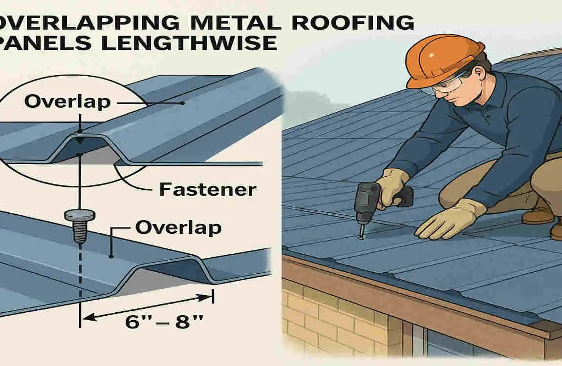how to overlap home metal roofing lengthwise
