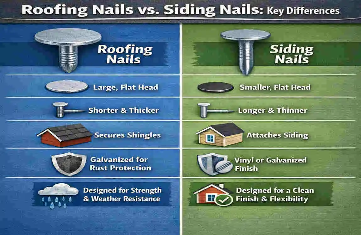 Can You Use House Roofing Nails for Siding? DIY Pros, Cons & Best Alternatives