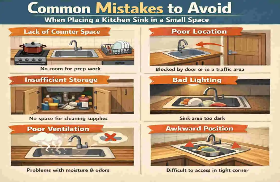 Small House Kitchen Sink Placement