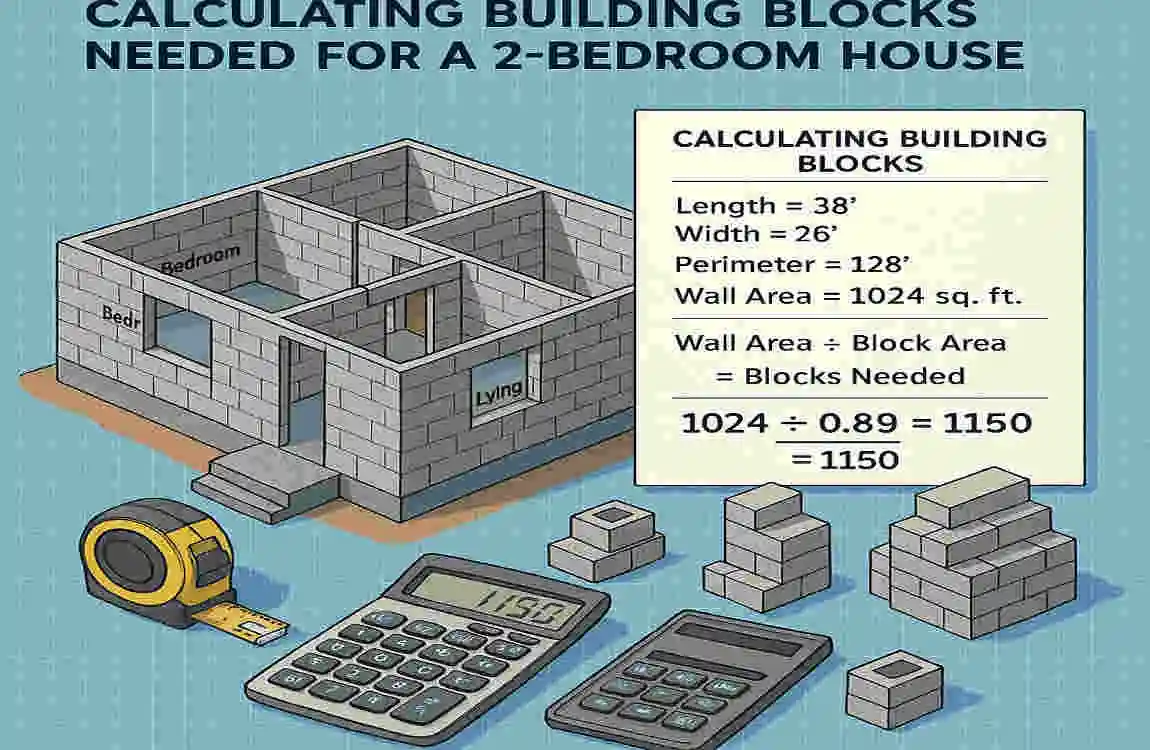 how many blocks for 2 house room