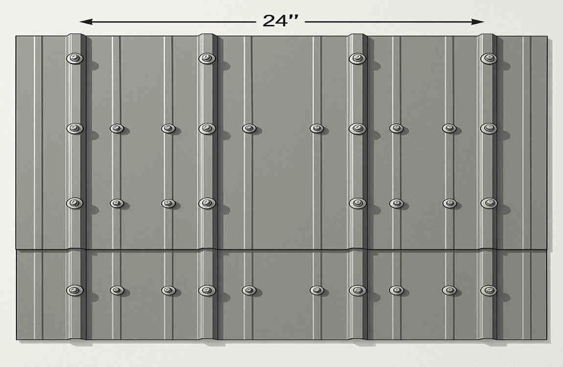 screw pattern for house metal roofing