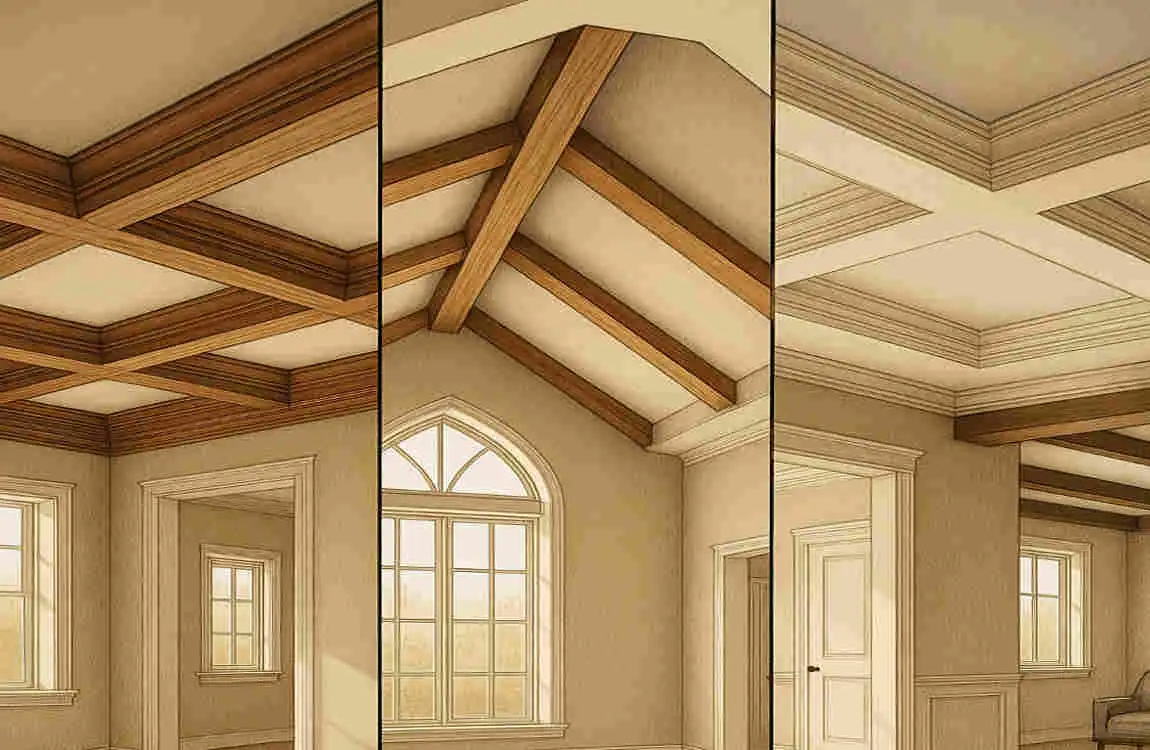 types of house ceilings