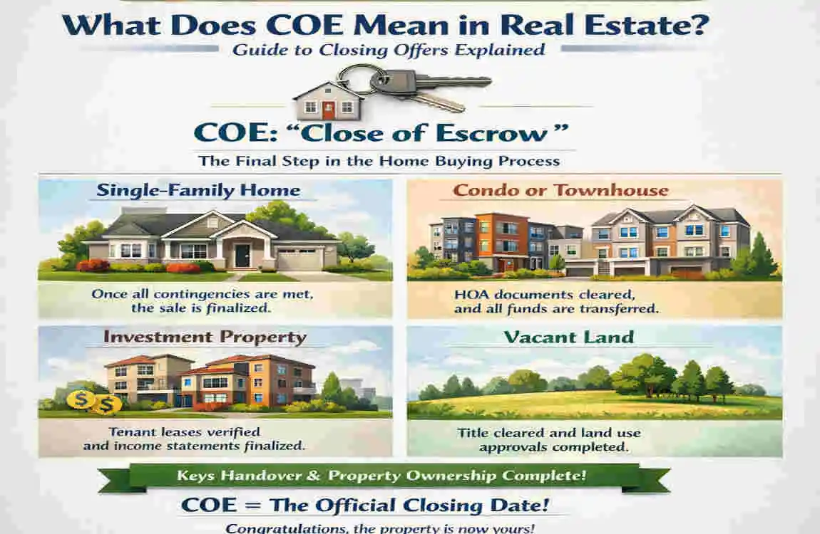 What Does COE Mean in Real Estate House Deals? Guide to Closing Offers Explained