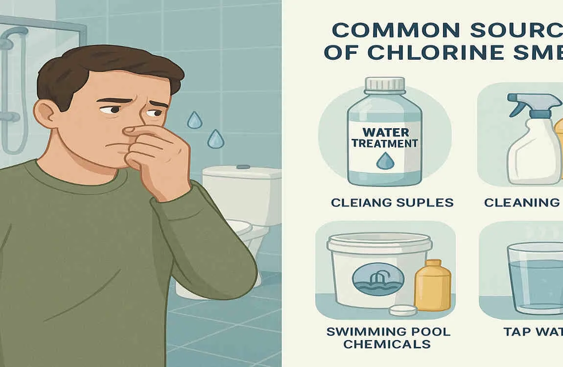 why does it smell like chlorine in my house