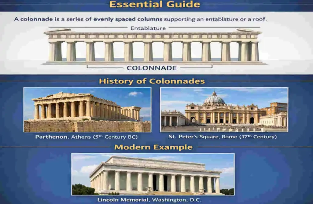 What Is a Colonnade in Architecture? Essential Guide with History and Modern House