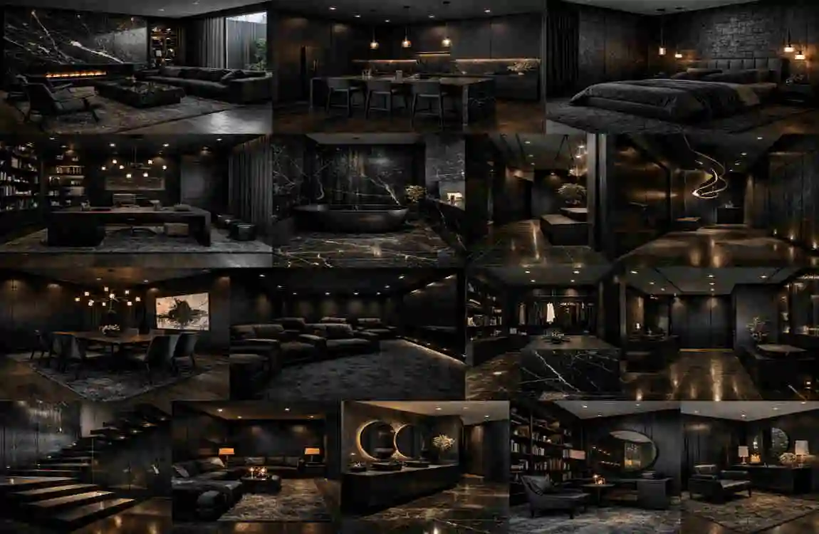 All Black Interior House Ideas: 25 Stunning Designs for a Moody, Luxe Home