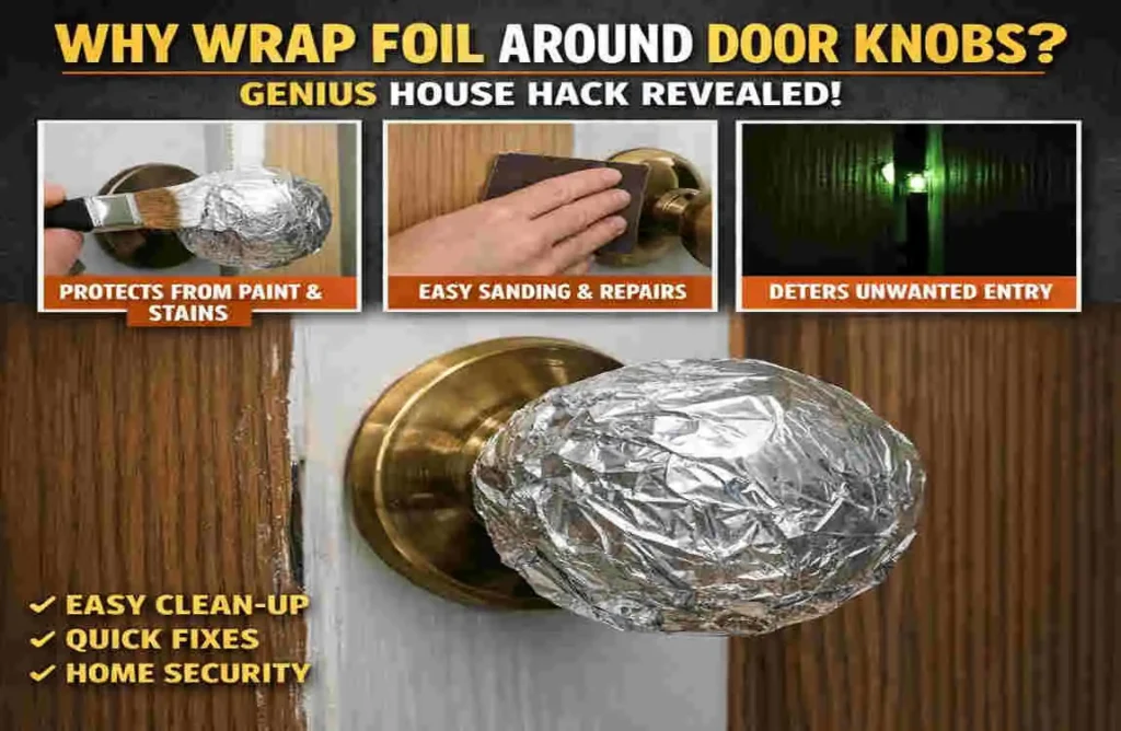 Why Wrap Foil Around Door Knobs? Genius House Hack Revealed