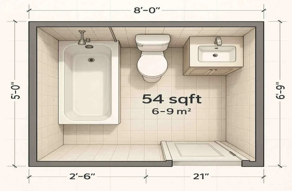 what is a 1.5 house bathroom
