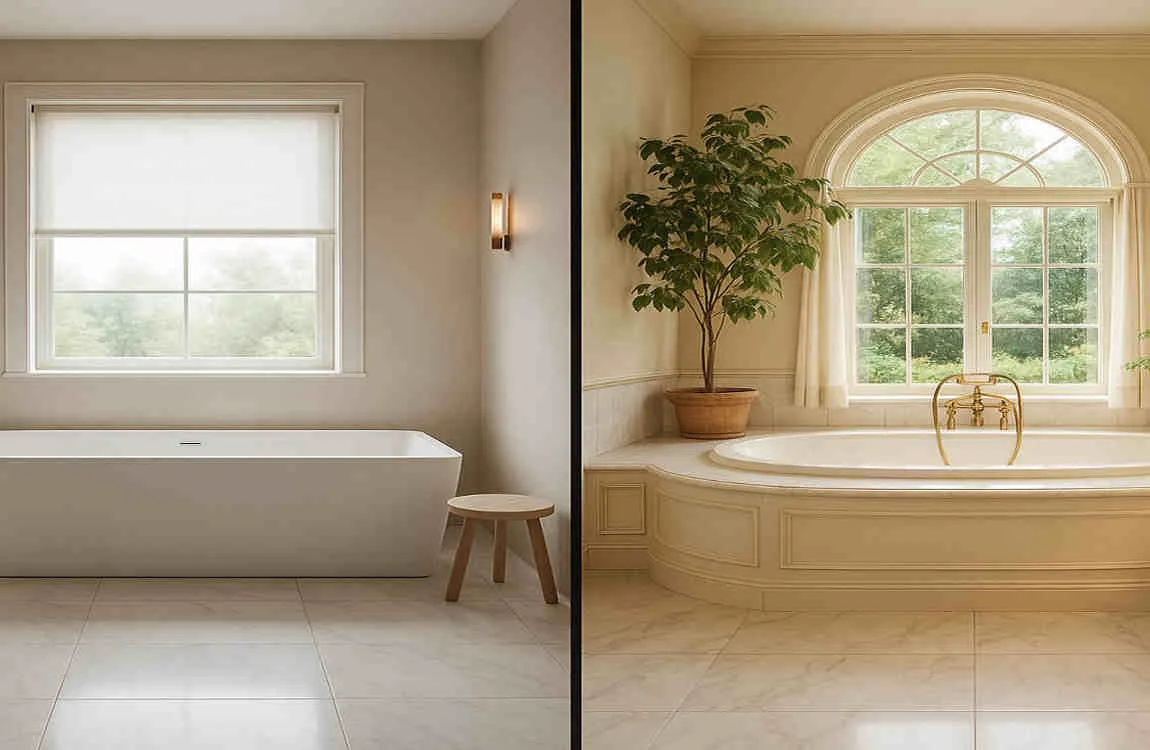 soaking tub vs garden tub home