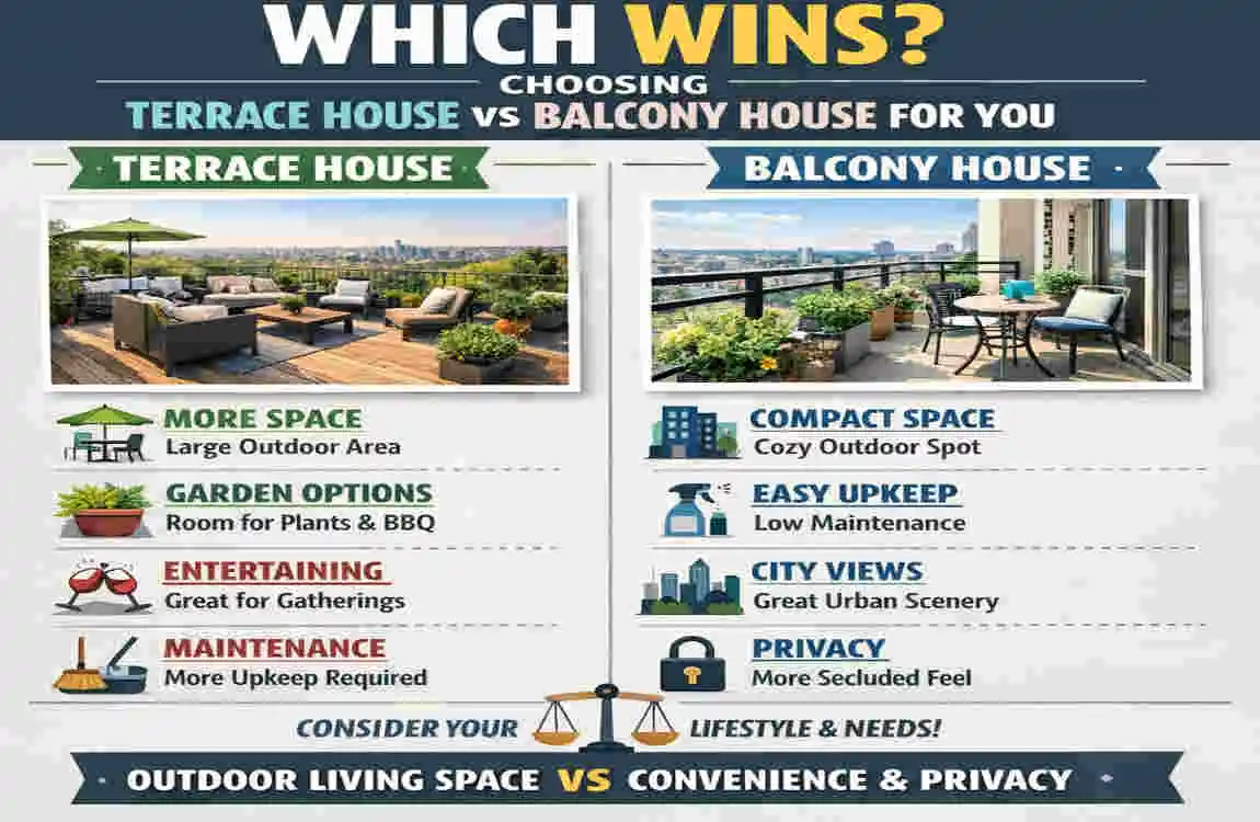 Terrace House vs Balcony House: Which Wins for Modern Outdoor Living
