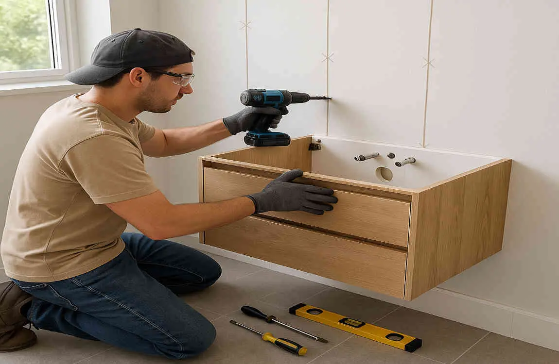 how to disguise a bathroom vent pipe near house floor
