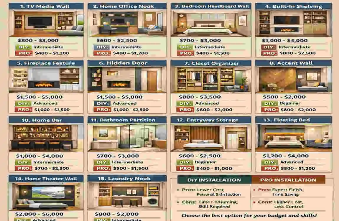 15 Modern False Wall House Ideas to Maximize Space and Style