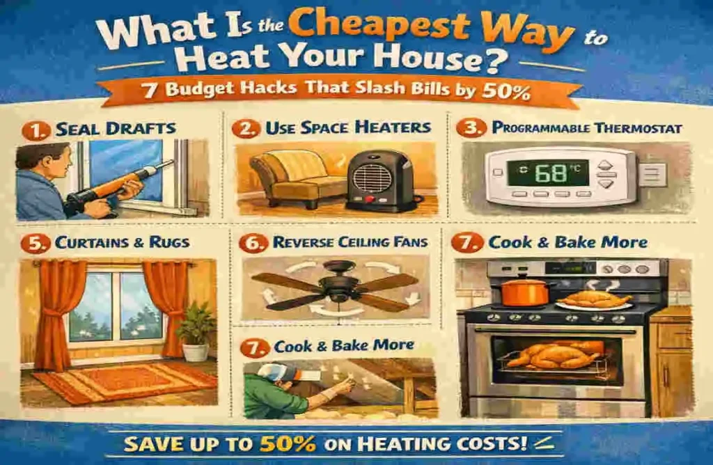 what is the cheapest way to heat your house