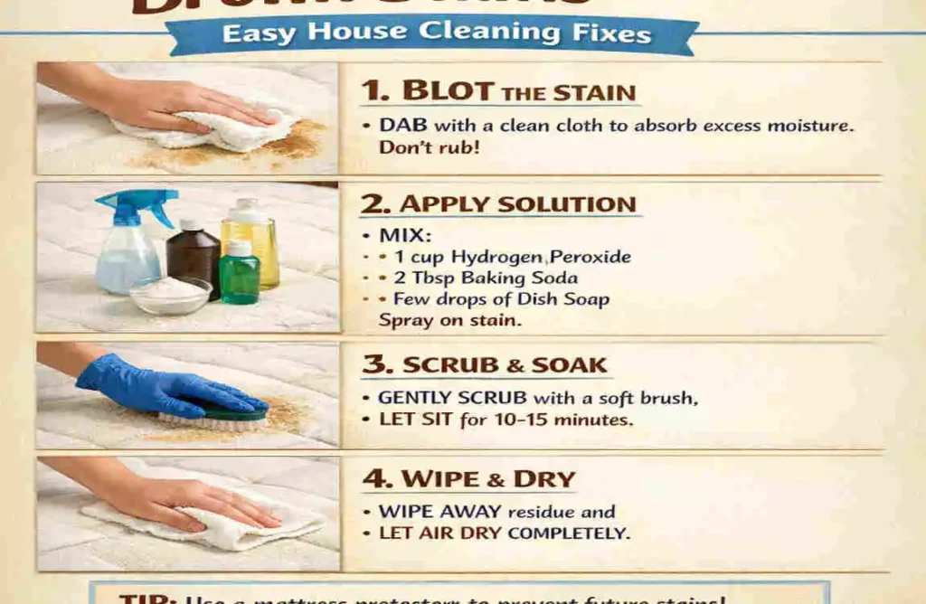 Brown Stains on Mattress? Easy House Cleaning Fixes