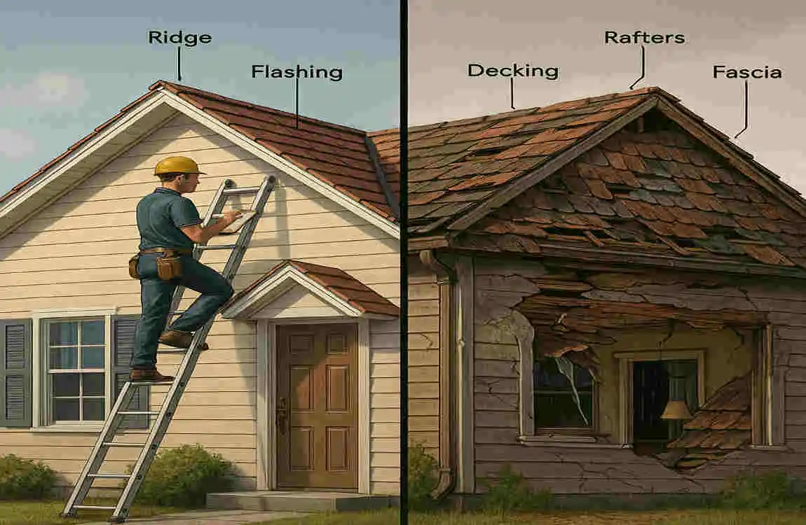 how to patch a flat roof