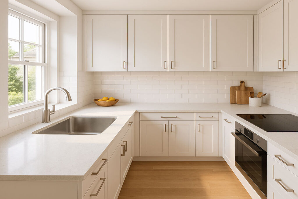 Small house kitchen sink placement
