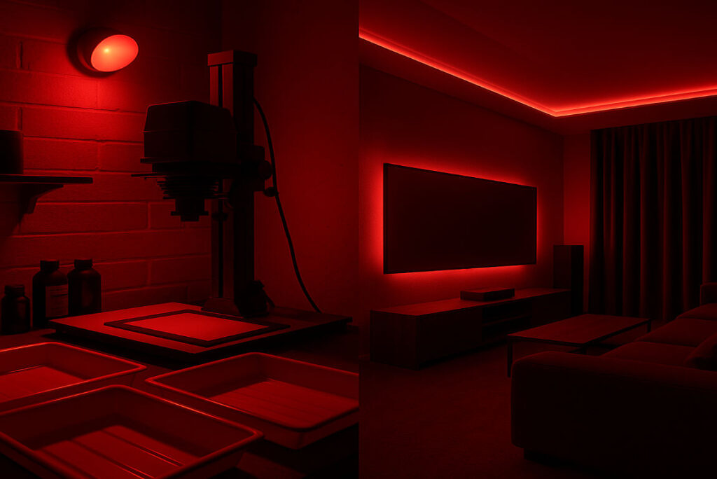 Why would someone have a red light in their house?