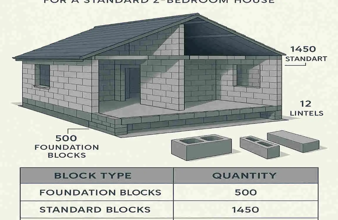 how many blocks for 2 house room