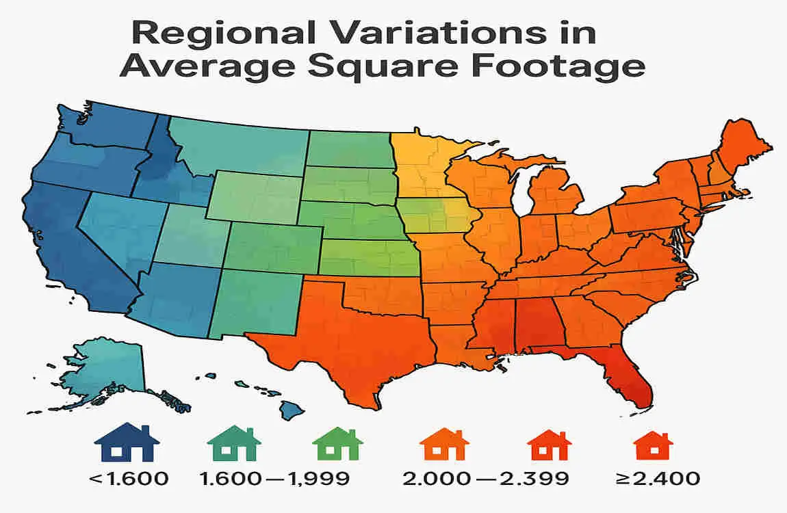 average square footage of a 3 bedroom house