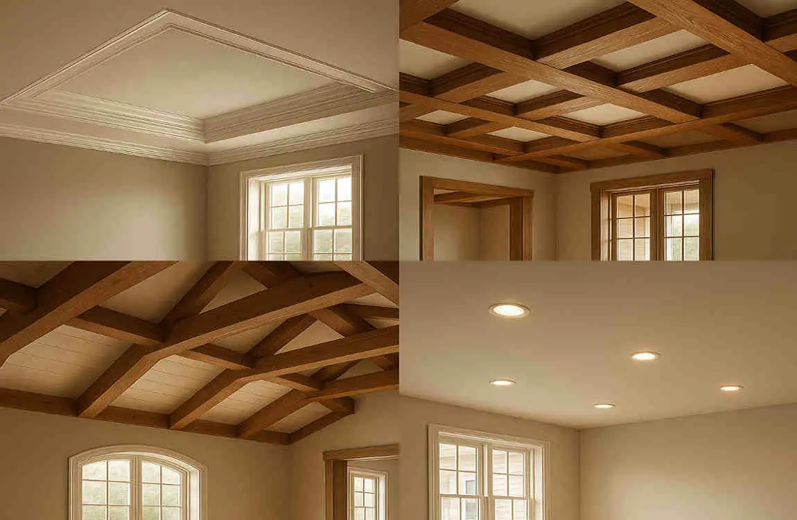 types of house ceilings