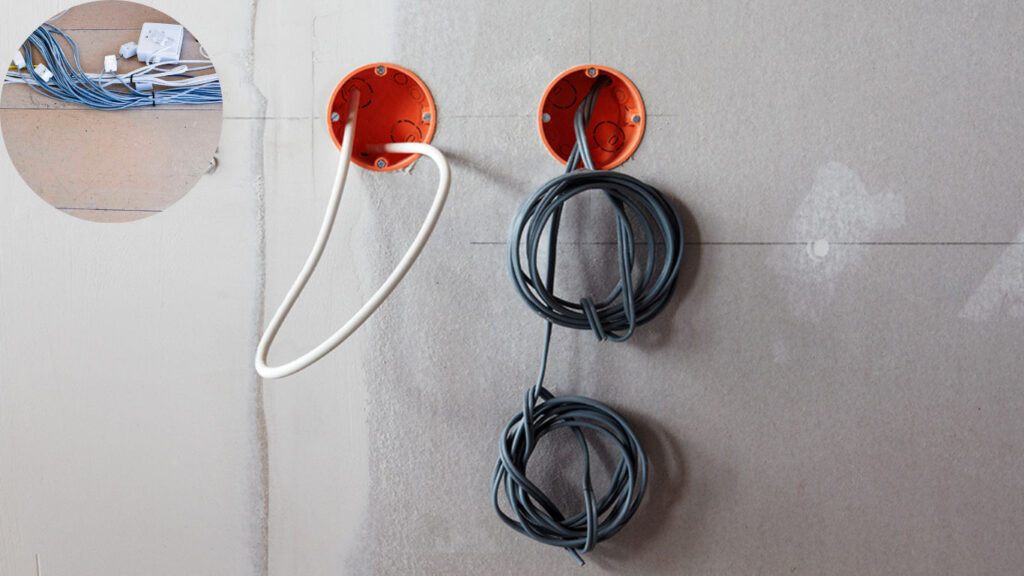 How to hide electrical wires outside of a house?