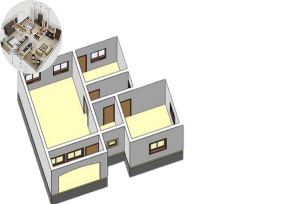 how many blocks for 2 house room